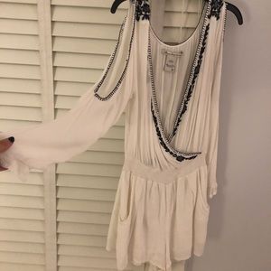 White long sleeve romper